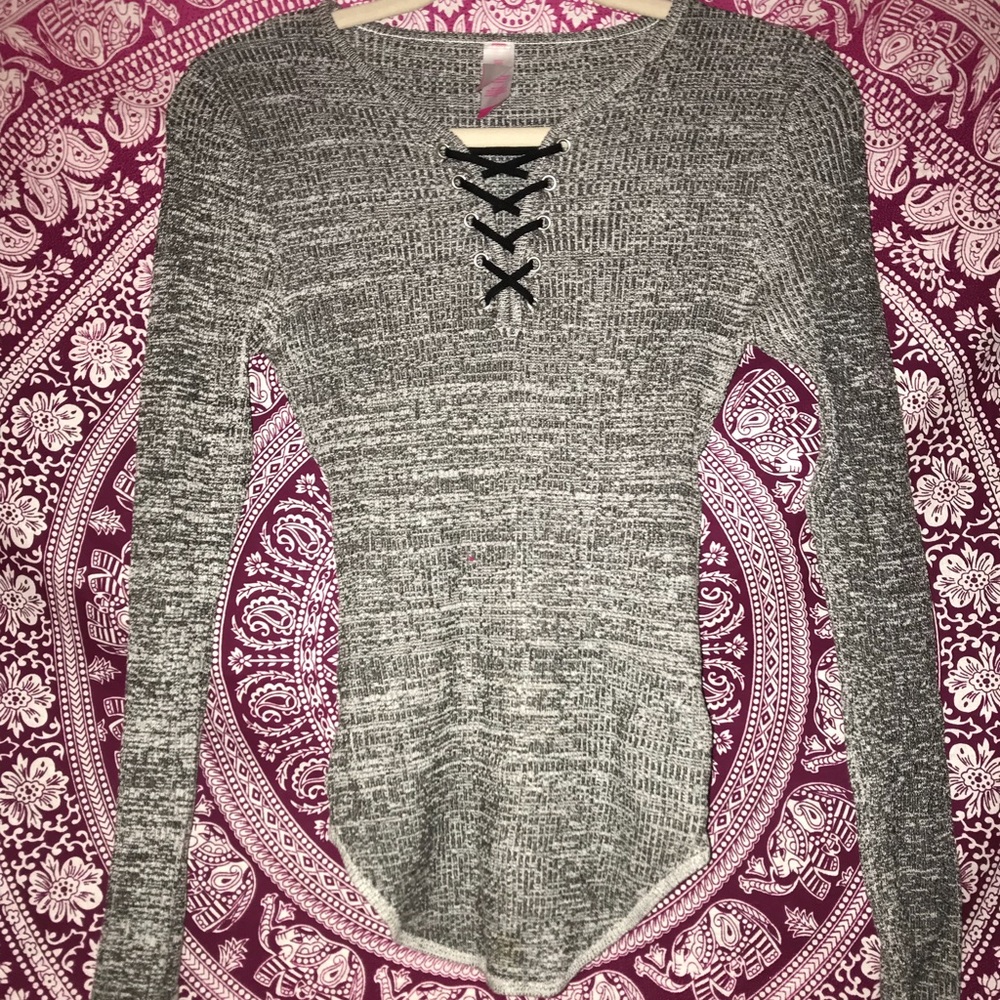 Grey/White Mossimo Sweater